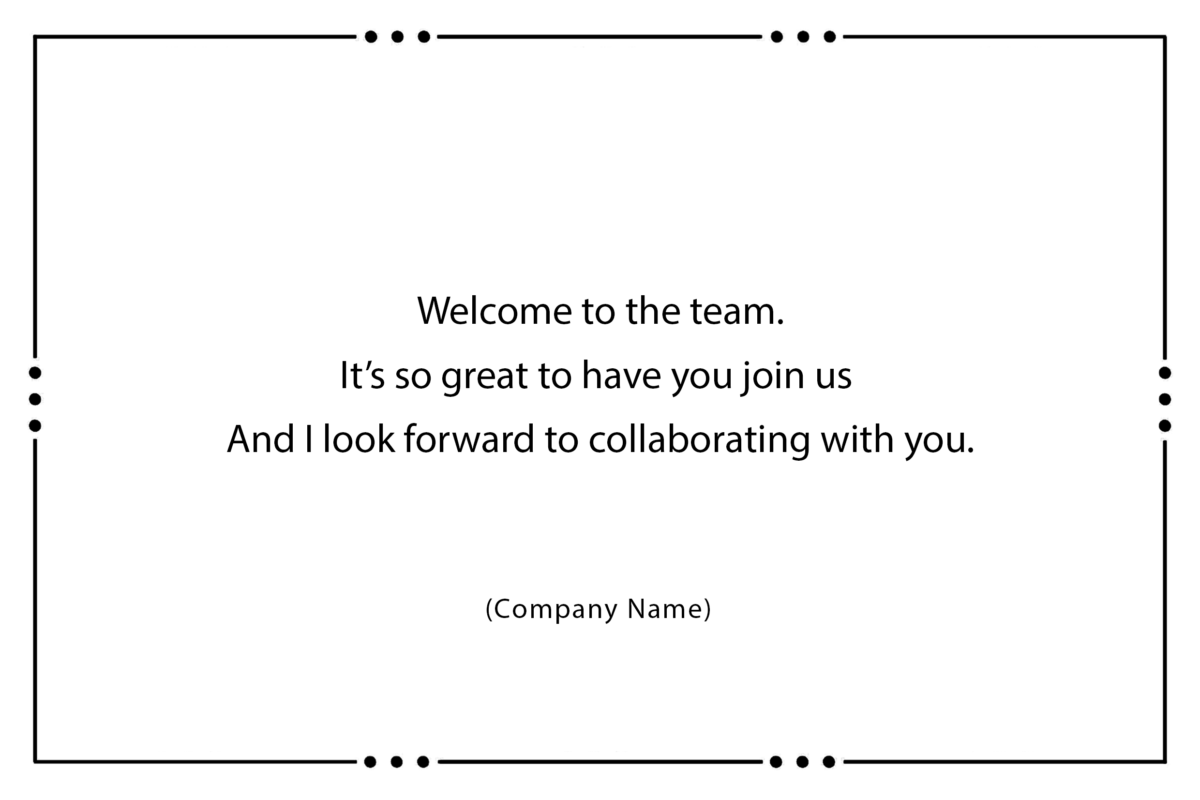 Welcome to the team. It’s so great to have you join us And I look forward to collaborating with you