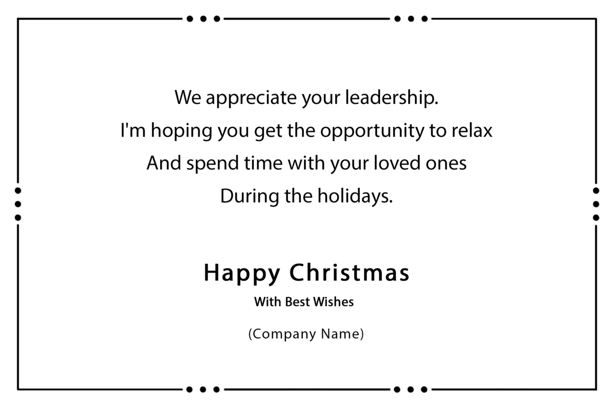 We appreciate your leadership. I'm hoping you get the opportunity to relax And spend time with your loved ones During the holidays. Happy Christmas and lovely New Year.