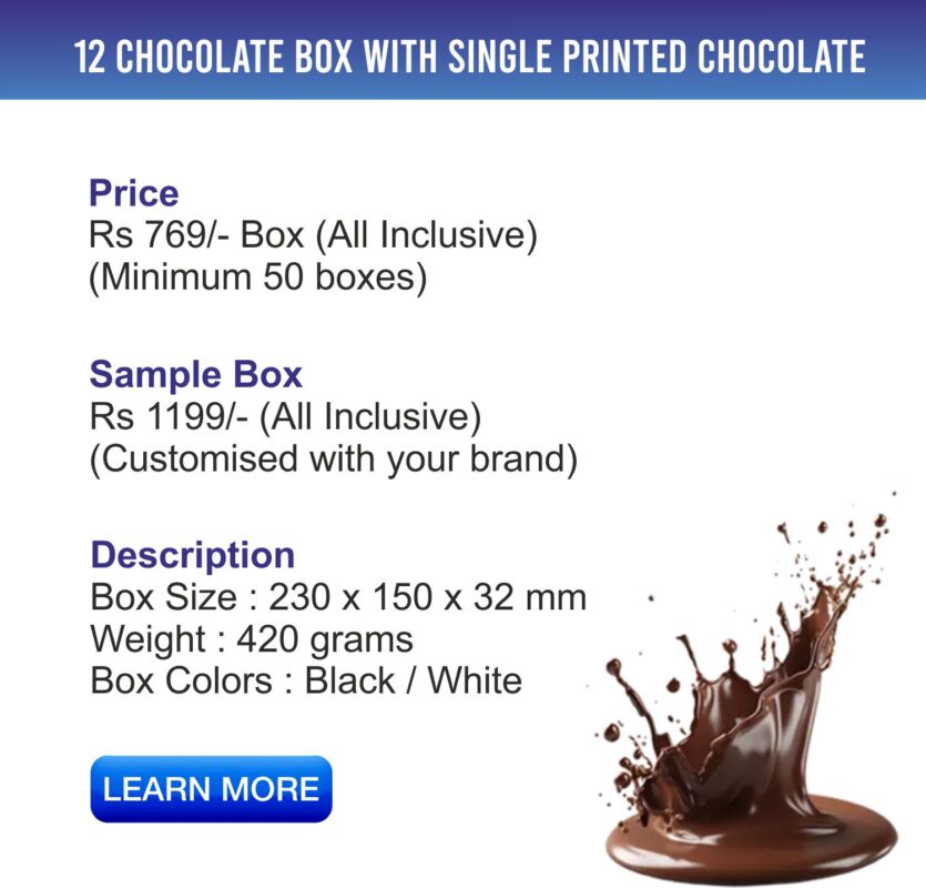 Print Your Brand on Festive Corporate Chocolates For Diwali